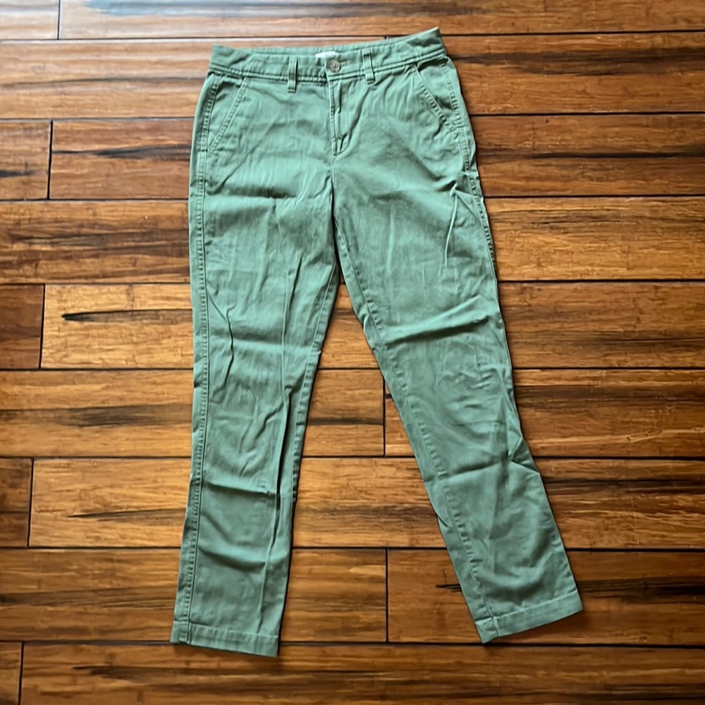 J. Crew green chino pants
